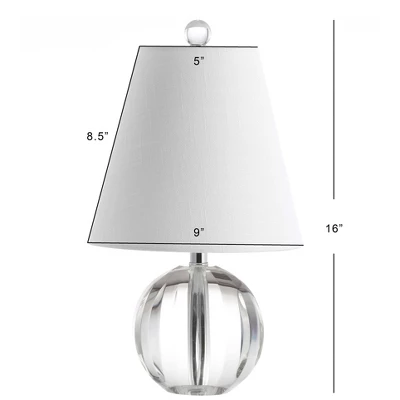 JONATHAN Y Goddard 16" Crystal Ball & Metal Table Lamp - Clear 5 JONATHAN Y Goddard 16" Crystal Ball & Metal Table Lamp - Clear - Image 3