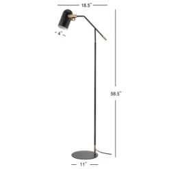 JONATHAN Y Eugenio 58.5" Adjustable Metal Floor Lamp - Matte Black 7 JONATHAN Y Eugenio 58.5" Adjustable Metal Floor Lamp - Matte Black -Jonathan Y Store GUEST bad088ef ea11 4014 9e39 eb7aaac2c995