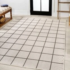 JONATHAN Y Grid Modern Squares Indoor/Outdoor Area Rug 17 JONATHAN Y Grid Modern Squares Indoor/Outdoor Area Rug -Jonathan Y Store GUEST bb9569f1 6e2d 454e ab96 99a8095a0d10