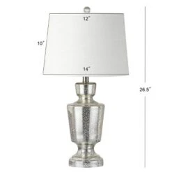 JONATHAN Y Olivia 26.5" Glass Table Lamp with LED Bulb - Silver -Jonathan Y Store GUEST c1963652 fddf 4ba1 9aab 174b8e0ed3b6