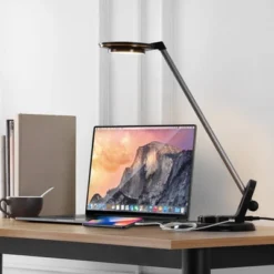 LED Milton/Dixon Aluminum Contemporary Minimalist Task Lamp - JONATHAN Y