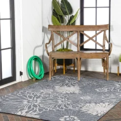 JONATHAN Y Bahamas Modern All-Over Floral Indoor/Outdoor Area Rug -Jonathan Y Store GUEST c31a89c1 5f07 46e5 a0a4 cbb1c97c4c5e
