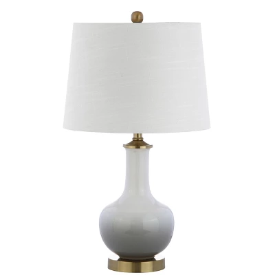JONATHAN Y Gradient Ceramic LED Table Lamp with Brass Accents 8 JONATHAN Y Gradient Ceramic LED Table Lamp with Brass Accents - Image 6