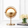 Jonathan Y Casi 17.5" Iron and Glass Art Deco Globe Table Lamp - Brass