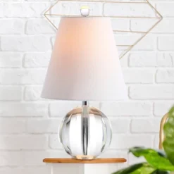 JONATHAN Y Goddard 16" Crystal Ball & Metal Table Lamp - Clear 9 JONATHAN Y Goddard 16" Crystal Ball & Metal Table Lamp - Clear -Jonathan Y Store GUEST c5bce1cc f185 42d2 a656 36efaf58509e