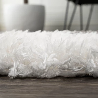 JONATHAN Y Marrakesh Shag Trellis Area Rug - Charcoal & Ivory 7 JONATHAN Y Marrakesh Shag Trellis Area Rug - Charcoal & Ivory - Image 5