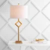 JONATHAN Y Juno 30.75" Gold Leaf Geometric Table Lamp with LED Bulb -Jonathan Y Store GUEST c6422726 8f9c 461e 8888 681a1031e186