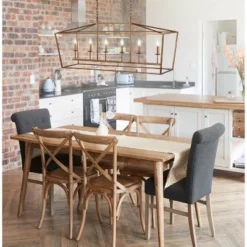 Jonathan Y 49" LED Metal Pagoda Linear Lantern Pendant