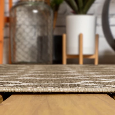 Jonathan Y Trebol Moroccan Trellis Textured Weave Indoor/Outdoor Area Rug 7 Jonathan Y Trebol Moroccan Trellis Textured Weave Indoor/Outdoor Area Rug - Image 5