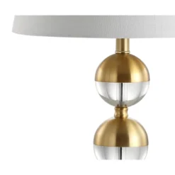 Jonathan Y Jules 23-Inch Crystal Mini Table Lamp with LED Bulb - Brass -Jonathan Y Store GUEST c9c09124 5204 46f8 947e 08a550a166b2
