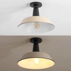 JONATHAN Y Camila Classic Industrial Iron LED Semi Flush Mount - Indoor/Outdoor -Jonathan Y Store GUEST ca5f460d bca9 4e66 bb80 fb7a6baa4b1a