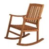 JONATHAN Y Perry Classic Slat-Back Acacia Wood Outdoor Rocking Chair -Jonathan Y Store GUEST cbe535b2 00bc 4356 8331 a967fbf4ea79 1
