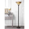 70" Davis Tiffany Style Torchiere Floor Lamp (Includes LED Light Bulb) Bronze - JONATHAN Y 1 70" Davis Tiffany Style Torchiere Floor Lamp (Includes LED Light Bulb) Bronze - JONATHAN Y -Jonathan Y Store GUEST cccabf22 251a 4484 a1f7 04b2426fc005