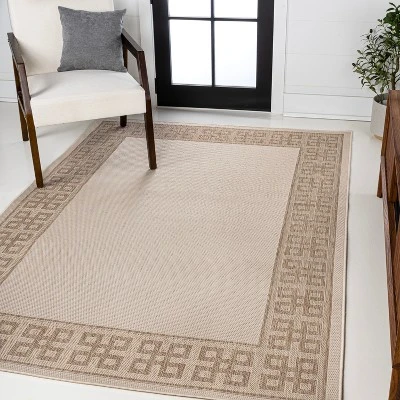 JONATHAN Y Athena Classic Geometric Border Indoor/Outdoor Area Rug 10 JONATHAN Y Athena Classic Geometric Border Indoor/Outdoor Area Rug - Image 8