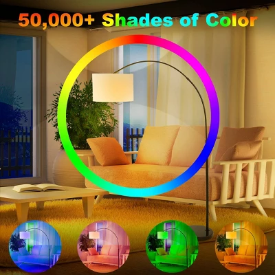 JONATHAN Y Collier 70" Industrial Adjustable Iron LED Arc Floor Lamp 10 JONATHAN Y Collier 70" Industrial Adjustable Iron LED Arc Floor Lamp - Image 8