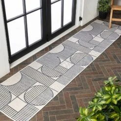 JONATHAN Y Arielle Mid-Century Modern Geometric Machine-Washable Indoor/Outdoor Rug -Jonathan Y Store GUEST cf5c7814 3084 4200 8c5c 879fe8ae1c88