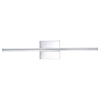 JONATHAN Y Makena 28" Dimmable Metal LED Wall Sconce - Polished Chrome 4 JONATHAN Y Makena 28" Dimmable Metal LED Wall Sconce - Polished Chrome - Image 2
