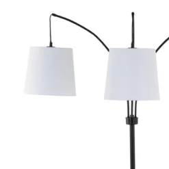 JONATHAN Y Sylva 72.5" Mid-Century Modern 3-Light Adjustable LED Arc Floor Lamp - Black -Jonathan Y Store GUEST d093c408 5efe 4043 a608 16cefd734778