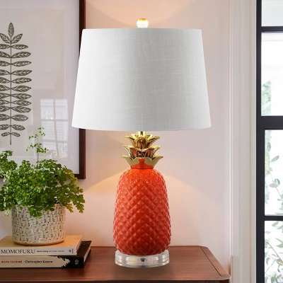 JONATHAN Y 23" Pineapple Classic Vintage Ceramic LED Table Lamp 4 JONATHAN Y 23" Pineapple Classic Vintage Ceramic LED Table Lamp - Image 2