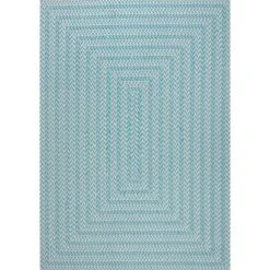 JONATHAN Y Chevron Modern Concentric Squares Indoor/Outdoor Area Rug
