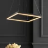 JONATHAN Y Nero 15.75" Contemporary LED Square Metal Pendant - Black -Jonathan Y Store GUEST d4fe1f16 b922 4be0 abd9 b308b029c1aa