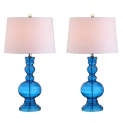 JONATHAN Y Genie 28.5" Glass Table Lamps - Set of 2 (Includes LED Bulbs) -Jonathan Y Store GUEST d57aefda cc56 4514 bc2d 656337bc51d8