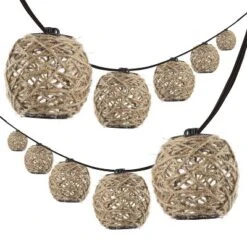 JONATHAN Y Oahu 10' 10-Light Hemp Rope Shaded Outdoor String Lights -Jonathan Y Store GUEST d77bf472 ac81 400b 8bcc 40bab005ff66