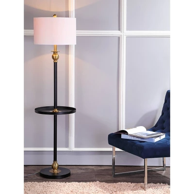 JONATHAN Y Evans 61" Metal End Table Floor Lamp with Integrated Table 3 JONATHAN Y Evans 61" Metal End Table Floor Lamp with Integrated Table