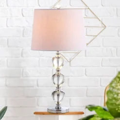 Jonathan Y Crystal Cole 27" Table Lamp with LED Bulb - Clear -Jonathan Y Store GUEST d9963088 0f26 4275 bce3 d780089f78fa