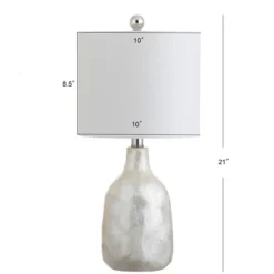 JONATHAN Y Lucille 21" Seashell Table Lamp with LED Bulb -Jonathan Y Store GUEST da570f01 f451 4598 a0a3 074972b2fec0