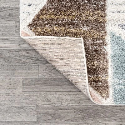 Aileen Geometric Scandi Colorblock Carved Area Rug - JONATHAN Y 4 Aileen Geometric Scandi Colorblock Carved Area Rug - JONATHAN Y - Image 2