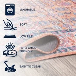 JONATHAN Y Kemer All-Over Persian Washable Area Rug 14 JONATHAN Y Kemer All-Over Persian Washable Area Rug -Jonathan Y Store GUEST dd2ffbf4 6941 4960 976b 4a67ebe32744