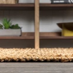 JONATHAN Y Para Hand Woven Chunky Jute Rug with Decorative Fringe -Jonathan Y Store GUEST de005630 78a6 4f8c 910e 82a4deb86c30