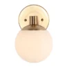JONATHAN Y 5.75" Art Deco LED Metal & Frosted Glass Globe Wall Sconce 1 JONATHAN Y 5.75" Art Deco LED Metal & Frosted Glass Globe Wall Sconce -Jonathan Y Store GUEST de4e3c56 8e94 40a3 9771 1bf7da98ad33