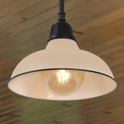 JONATHAN Y Jasper Farmhouse Industrial Iron LED Pendant Light