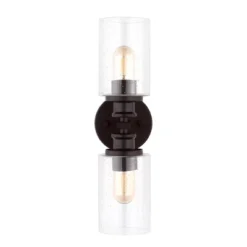 JONATHAN Y Jules 2-Light Art Deco LED Wall Sconce in Oil Rubbed Bronze -Jonathan Y Store GUEST e0204af9 d6c6 4063 b4b5 965b4b5785c2