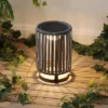 JONATHAN Y Sawara Modern Minimalist Faux Rattan Integrated Indoor/Outdoor LED Solar Powered Lantern -Jonathan Y Store GUEST e1895db2 c284 4a14 97e1 36c06287ecaa
