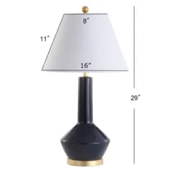 JONATHAN Y Copenhagen 29-Inch Ceramic and Metal Table Lamp with LED Bulb -Jonathan Y Store GUEST e209ffda 4727 44ef b60b 86cd04268fcf