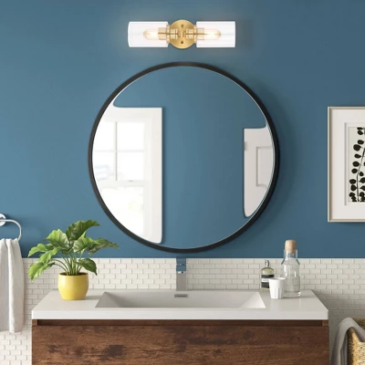 JONATHAN Y Jules 16.5" 2-Light LED Edison Cylinder Wall Sconce - Brass Gold 6 JONATHAN Y Jules 16.5" 2-Light LED Edison Cylinder Wall Sconce - Brass Gold - Image 4