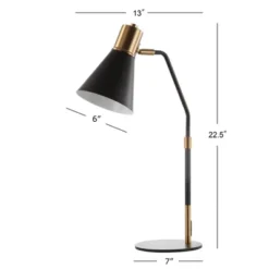 JONATHAN Y Apollo 22.5" Metal Task Lamp with LED Bulb - Black & Brass 7 JONATHAN Y Apollo 22.5" Metal Task Lamp with LED Bulb - Black & Brass -Jonathan Y Store GUEST e33e52b3 334d 4514 b7b5 c43bc01c1b0c