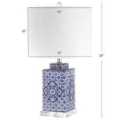 JONATHAN Y Choi 23" Blue and White Chinoiserie Table Lamp with LED Bulb 7 JONATHAN Y Choi 23" Blue and White Chinoiserie Table Lamp with LED Bulb -Jonathan Y Store GUEST e36bd041 b6b0 4ea6 8e5e 30a2e2bbc270