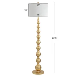 62.5" Metal Adriana Floor Lamp (Includes LED Light Bulb) Gold - JONATHAN Y -Jonathan Y Store GUEST e510fe61 160e 48f0 a679 49a0e3ea79b8