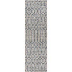 JONATHAN Y Ourika Moroccan Geometric Textured Weave Indoor/Outdoor Area Rug