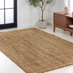 JONATHAN Y Biot Rustic Handwoven Natural Jute Solid Area Rug, 3' x 5' -Jonathan Y Store GUEST e70ce655 dbb6 4759 b105 5c7db4f979e0