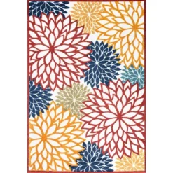 JONATHAN Y Minori Floral Modern Indoor/Outdoor Runner Rug