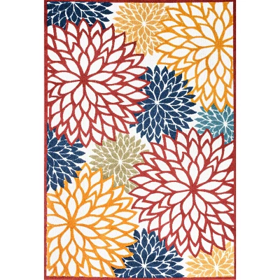 JONATHAN Y Minori Floral Modern Indoor/Outdoor Runner Rug 3 JONATHAN Y Minori Floral Modern Indoor/Outdoor Runner Rug