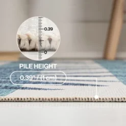 JONATHAN Y Veronica Classic Beach Stripe And Palm Leaf Indoor/Outdoor Area Rug -Jonathan Y Store GUEST e74bd86c 631d 404c 8b9c 3953bb0032da