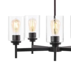 JONATHAN Y Orpheus 24" 5-Light Industrial Iron Cylinder Chandelier - Oil Rubbed Bronze -Jonathan Y Store GUEST e7876c58 bc4f 4dda 99b1 69f5a1aef77a