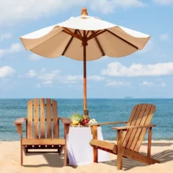 JONATHAN Y Westport Traditional Acacia Wood Outdoor Adirondack Chair -Jonathan Y Store GUEST e78ff307 2e13 4d6c bcb6 8d2b476d5e64