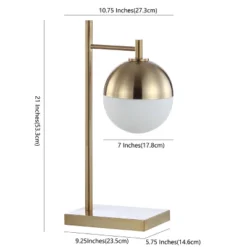 Jonathan Y Marcel 21" Art Deco Mid-Century Brass & Glass Globe Table Lamp -Jonathan Y Store GUEST e7e8f27e c12b 4e8f bfc7 c47e8beeaabf